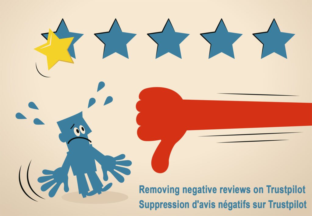 suppression d’avis trustpilot